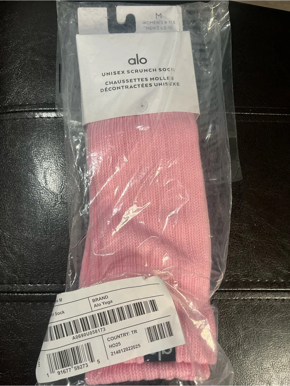 ALO Yoga Unisex Scrunch Sock in Sweet Pink